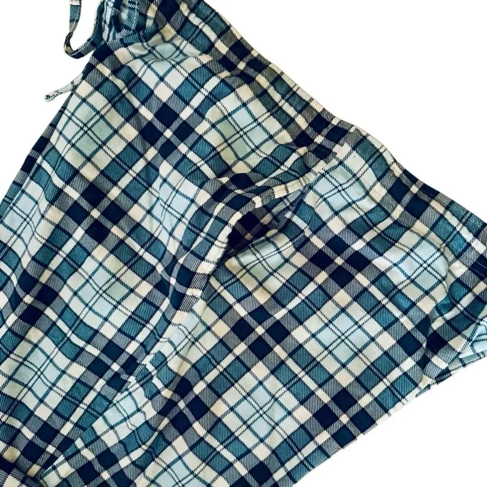 Sonoma Blue Plaid Drawstring Pajama Pant Size Large